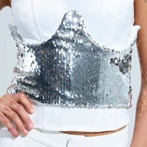 FOR THE NIGHT SEQUIN UNDERBUST BELT - 1X/2X